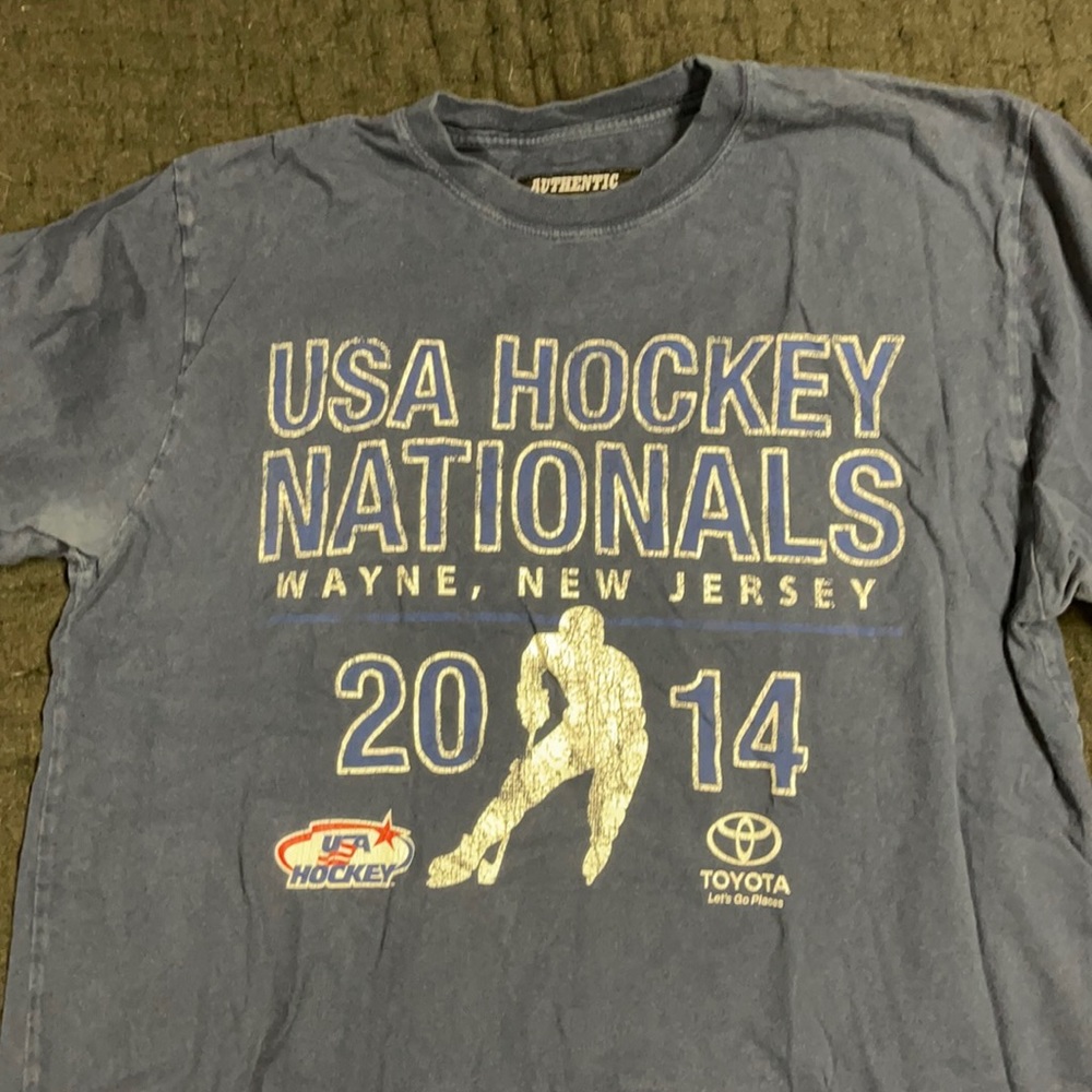 USA Hockey tee Mens Large Navy